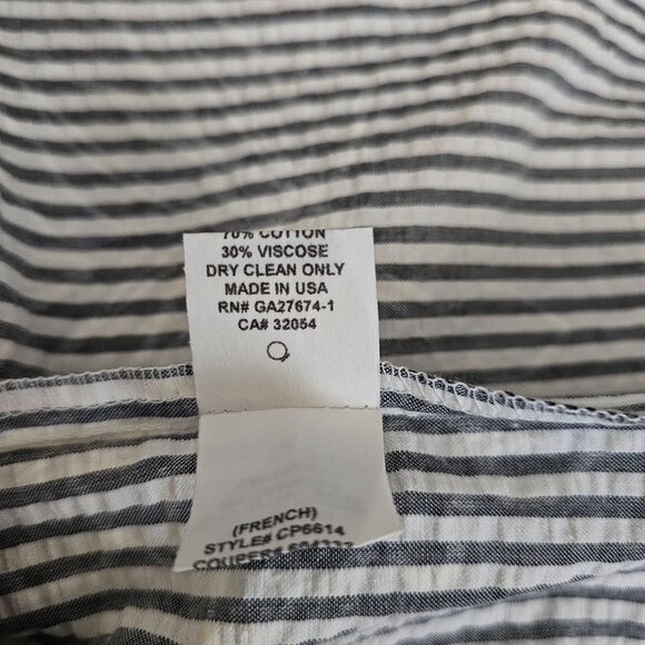 Eva Franco By Anthropologie Striped Floral Ruffle Wrap Style Skirt Women's Sz 4 - Picture 10 of 16